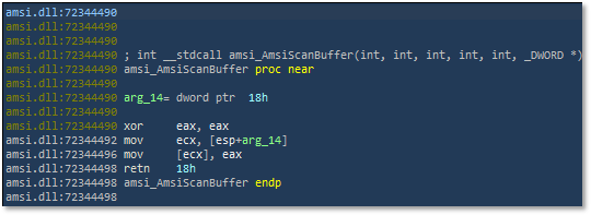 图15、加载器修改AmsiScanBuffer返回结果.png
