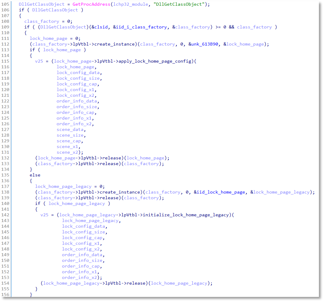 另一条路径调用apply_lock_home_page_config和initialize_lock_home_page_legacy方法注入DLL到explorer.exe.png